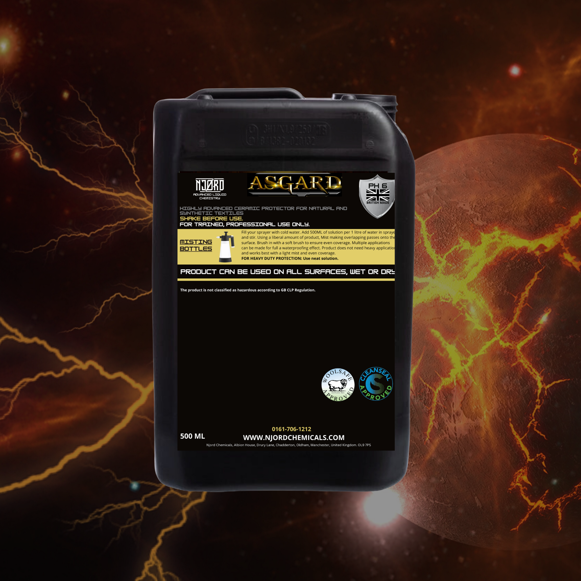 ASGARD Hydrophobic Stain & Soil Repellent