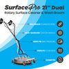 Kiam SurfacePro 21 Dual Trigger Steel Rotary Floor Cleaning Tool & Wash Broom 21"