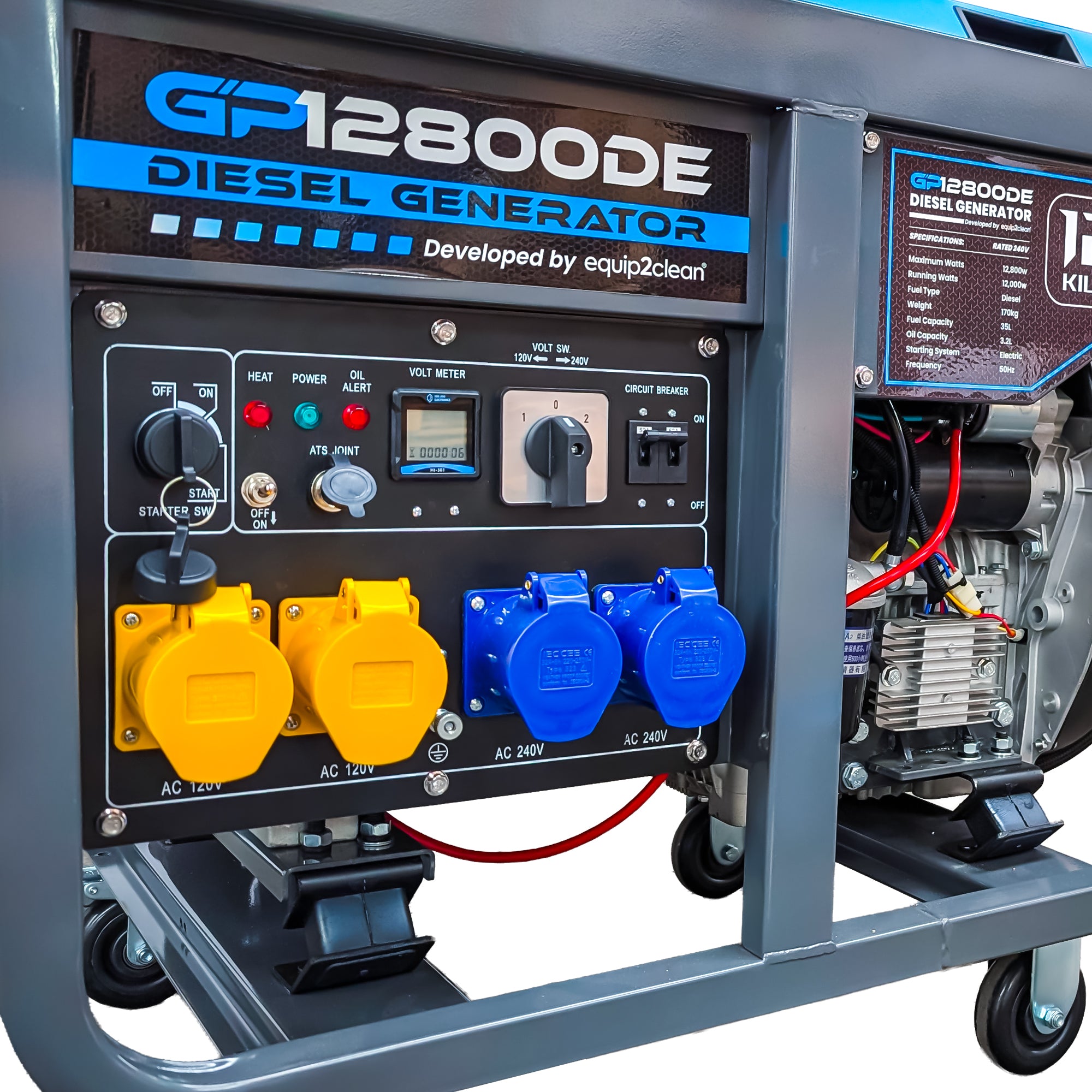 Gorilla Power 12800W Diesel Generator with Key Start - GP12800DE – High-Performance & Heavy-Duty Power