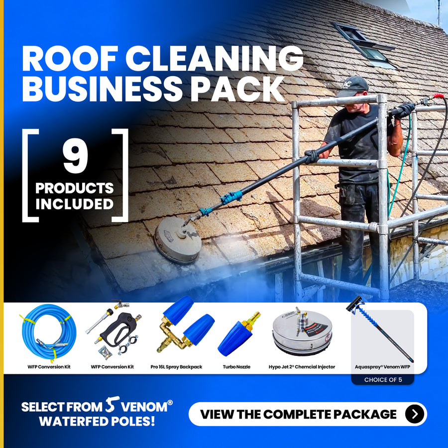 Roof cleaning Starter Package - Venom Power Pole + Surfacepro + Turbo Nozzle