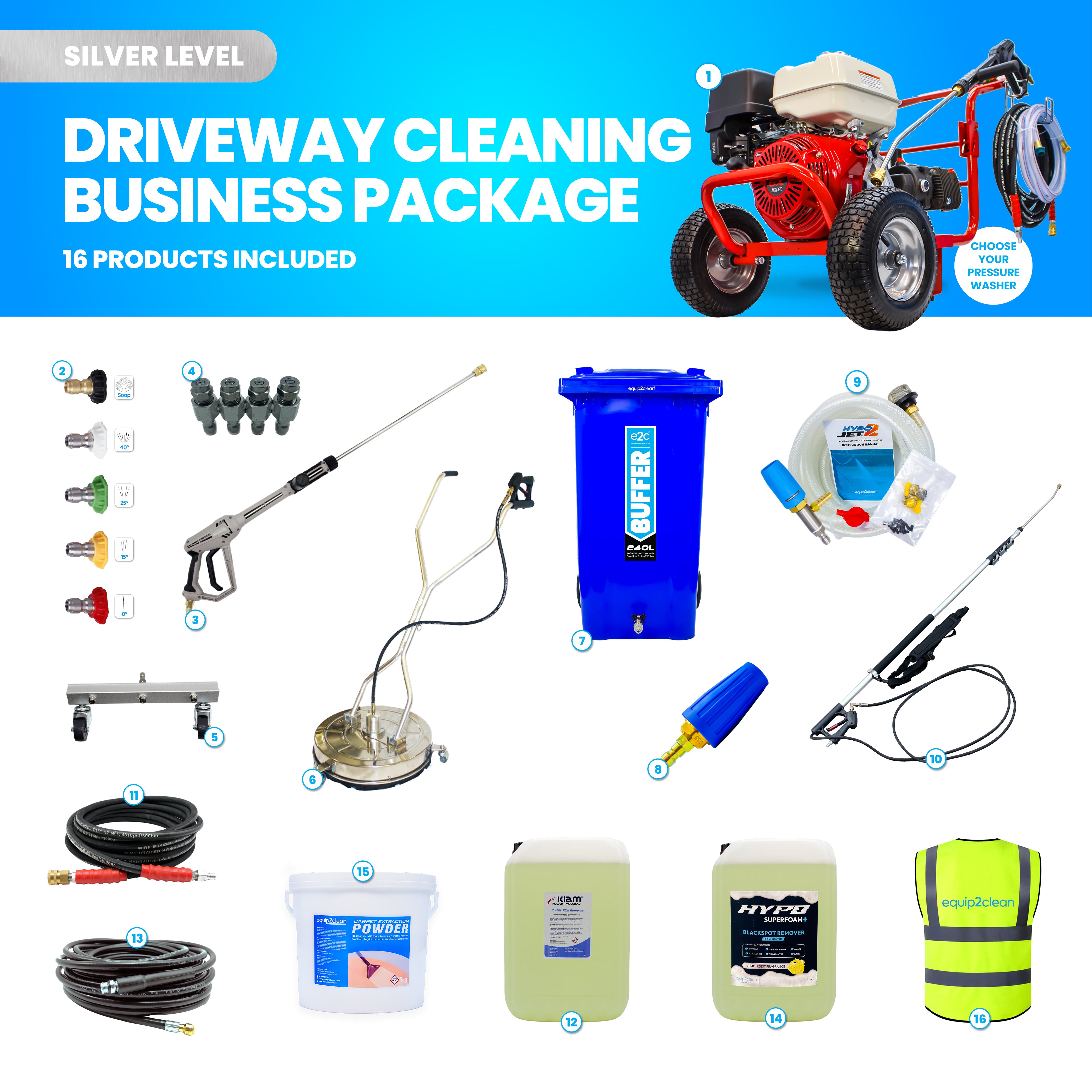 Silver Driveway Cleaning Specialist Business Start-up Package