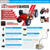 Silver - Ultimate Honda Exterior Business Start-Up Package - Pressure washing, Gutter, Window, Roof cleaning equipment