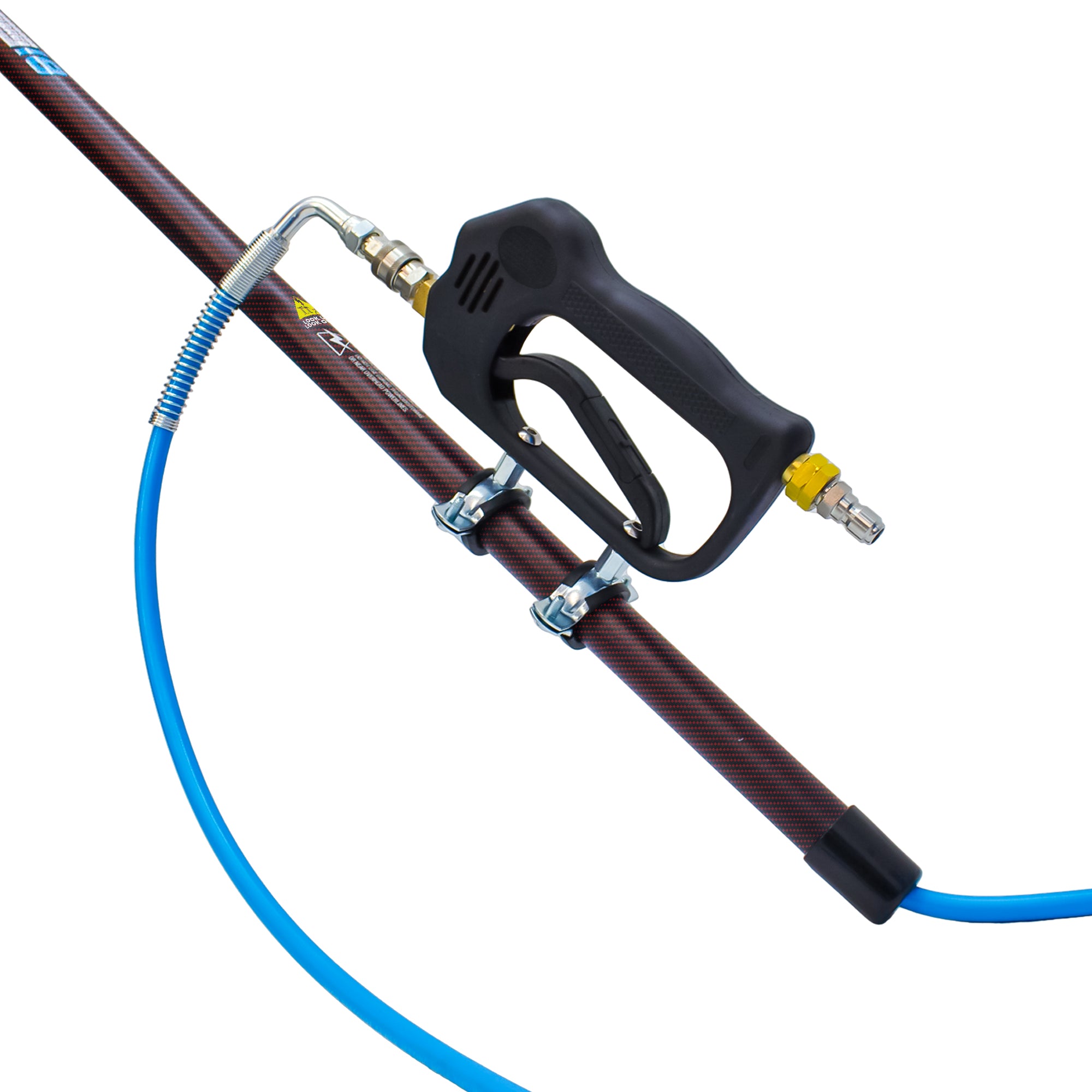 Venom 35ft Power Pole for Pressure Washers – 100% Carbon Fibre - detail view