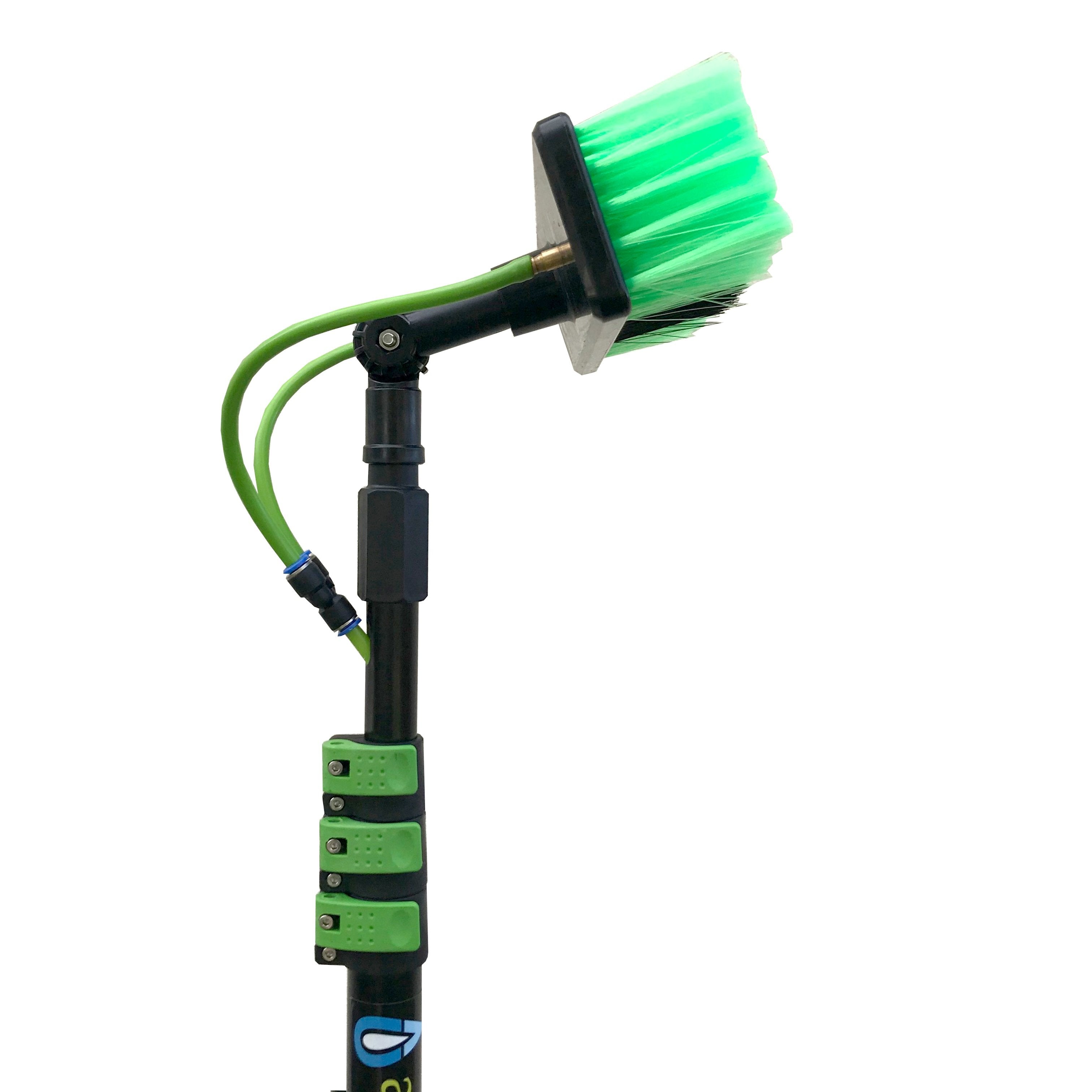 Poteau de nettoyage de vitres extensible télescopique alimenté en eau Aquaspray de 30 pieds