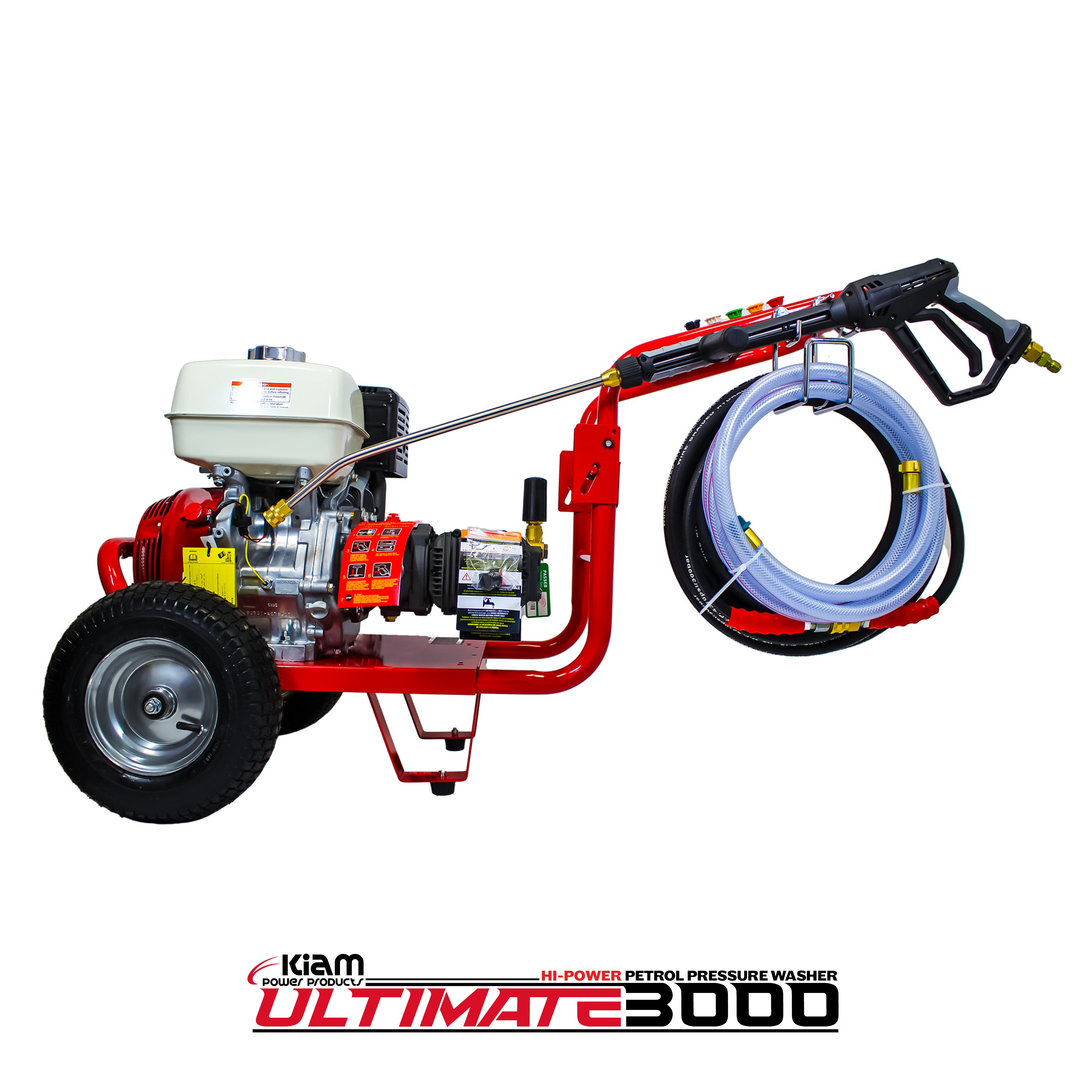 Nettoyeur haute pression à essence Kiam 3000P Moteur Honda GX200 3000 PSI 13 LPM