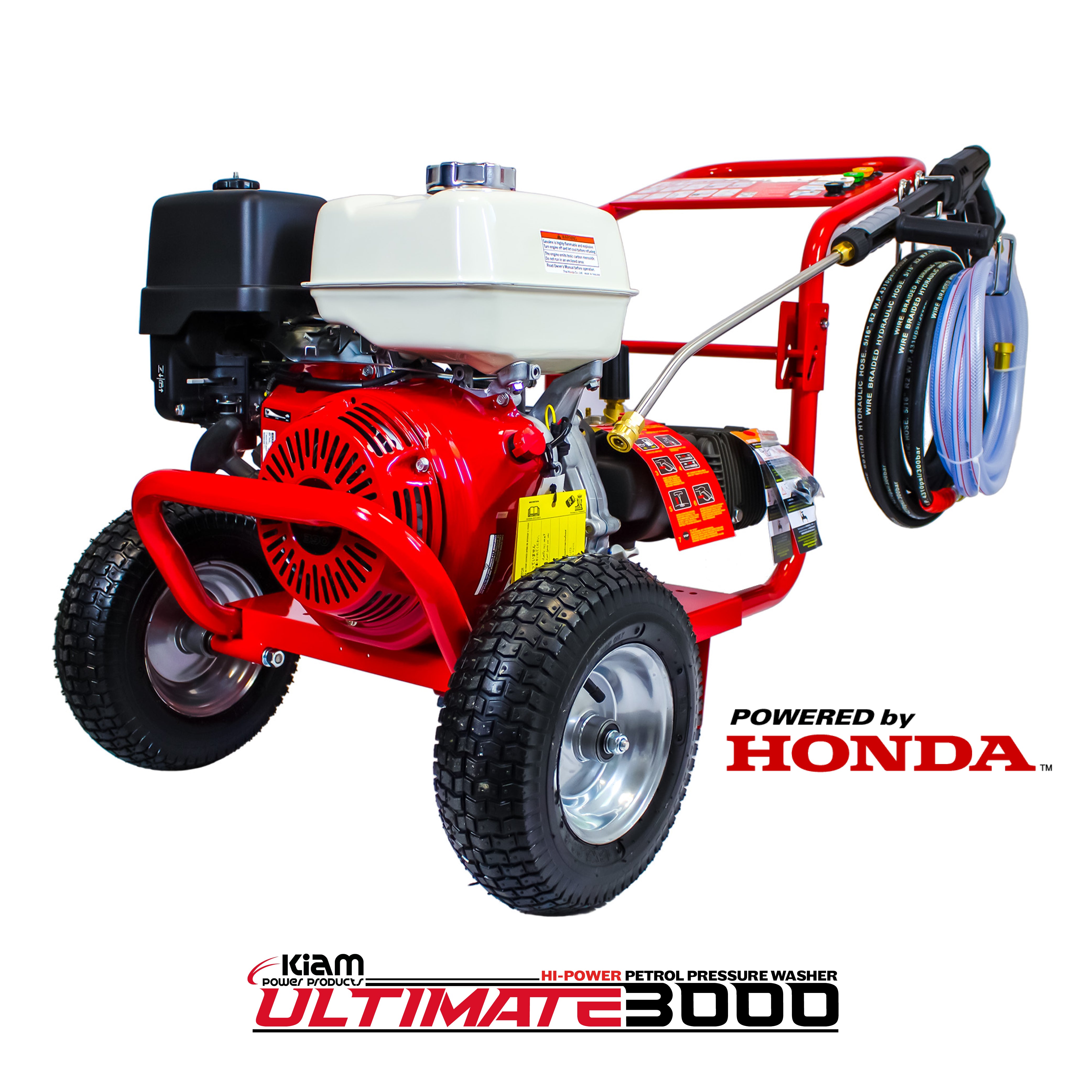 Nettoyeur haute pression à essence Kiam 3000P Moteur Honda GX200 3000 PSI 13 LPM