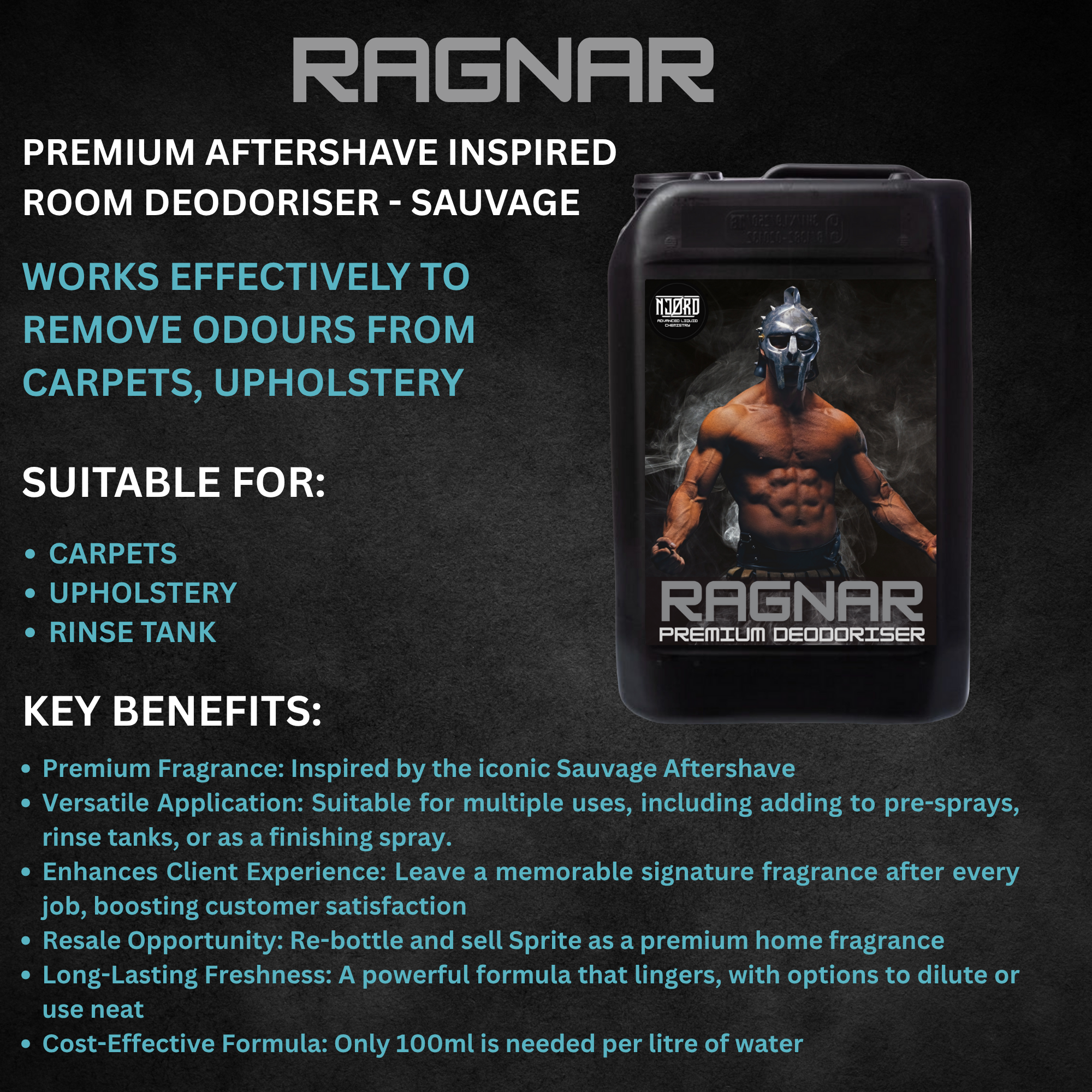 RAGNAR – Carpet, Upholstery, and Room Deodoriser - detail view