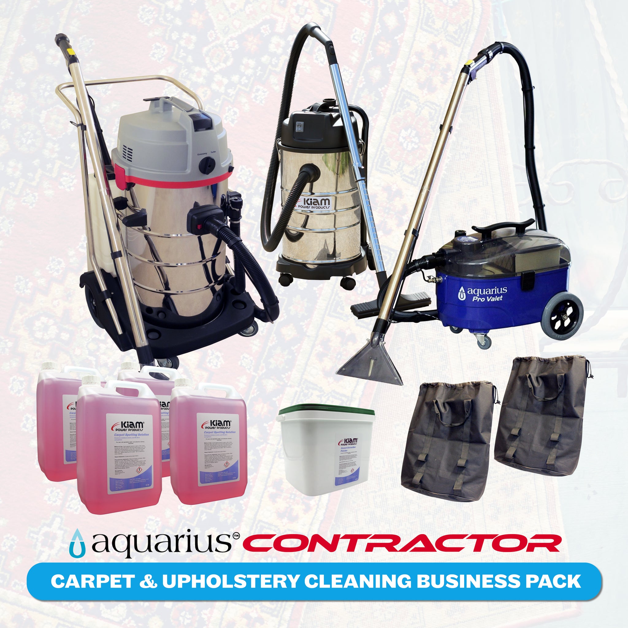 CAR INTERIOR CARPET & UPHOLSTERY PRO VALET CLEANING EQUIPMENT MACHINE  PACKAGE
