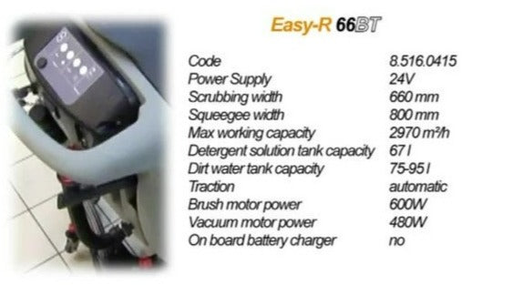 Lavor SCL Easy-R 66 BT Walk-Behind Scrubber-Dryer