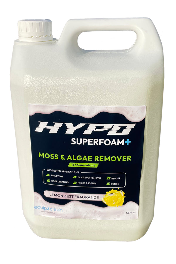 Solution de lavage doux Hypo SuperFoam+ 10 L (éliminant la mousse et les algues)