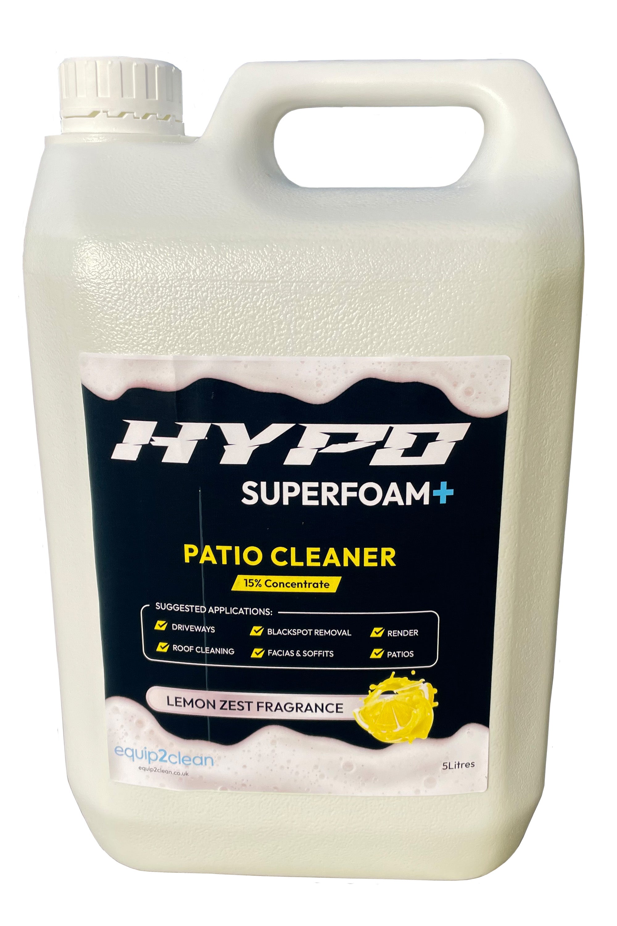 Solution de lavage doux Hypo SuperFoam+ 10 L (Nettoyant pour terrasse)