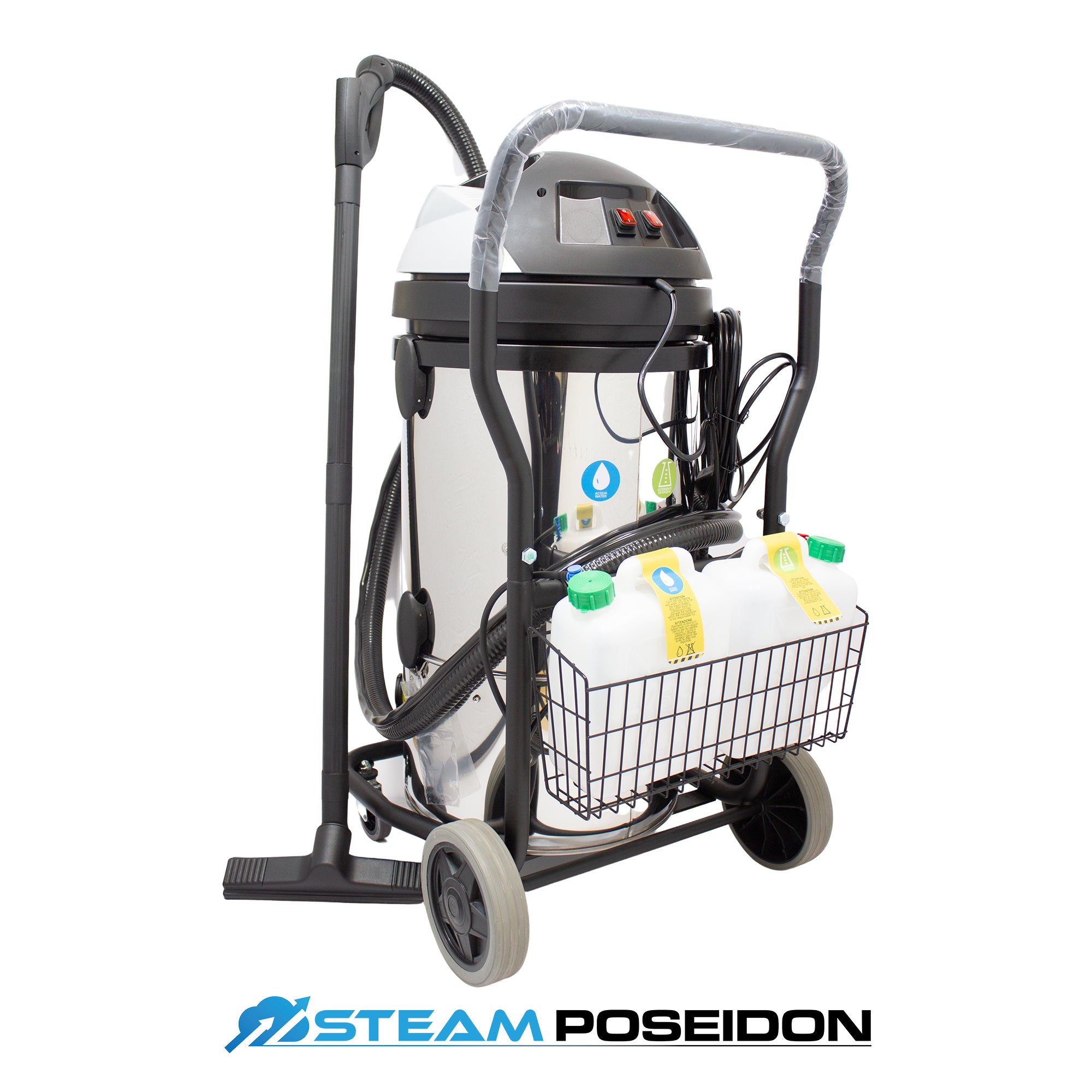 Steam Poseidon 60L Industrial Dry Steam Cleaner Vacuum