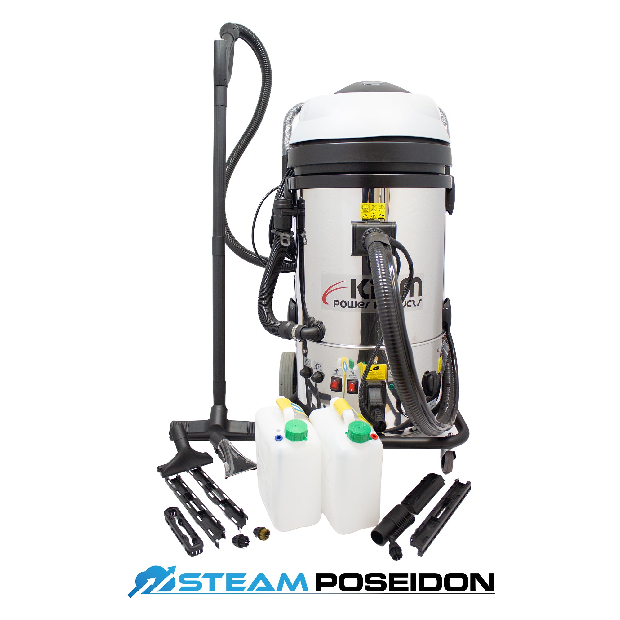 Steam Poseidon 60L Industrial Dry Steam Cleaner Vacuum