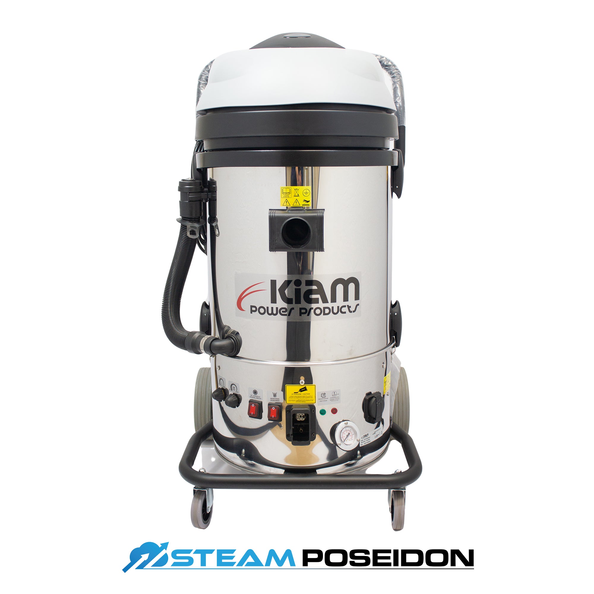 Steam Poseidon 60L Industrial Dry Steam Cleaner Vacuum