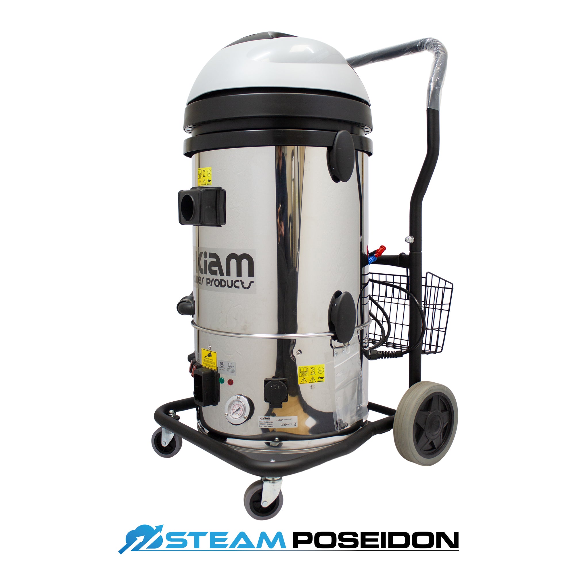 Steam Poseidon 60L Industrial Dry Steam Cleaner Vacuum