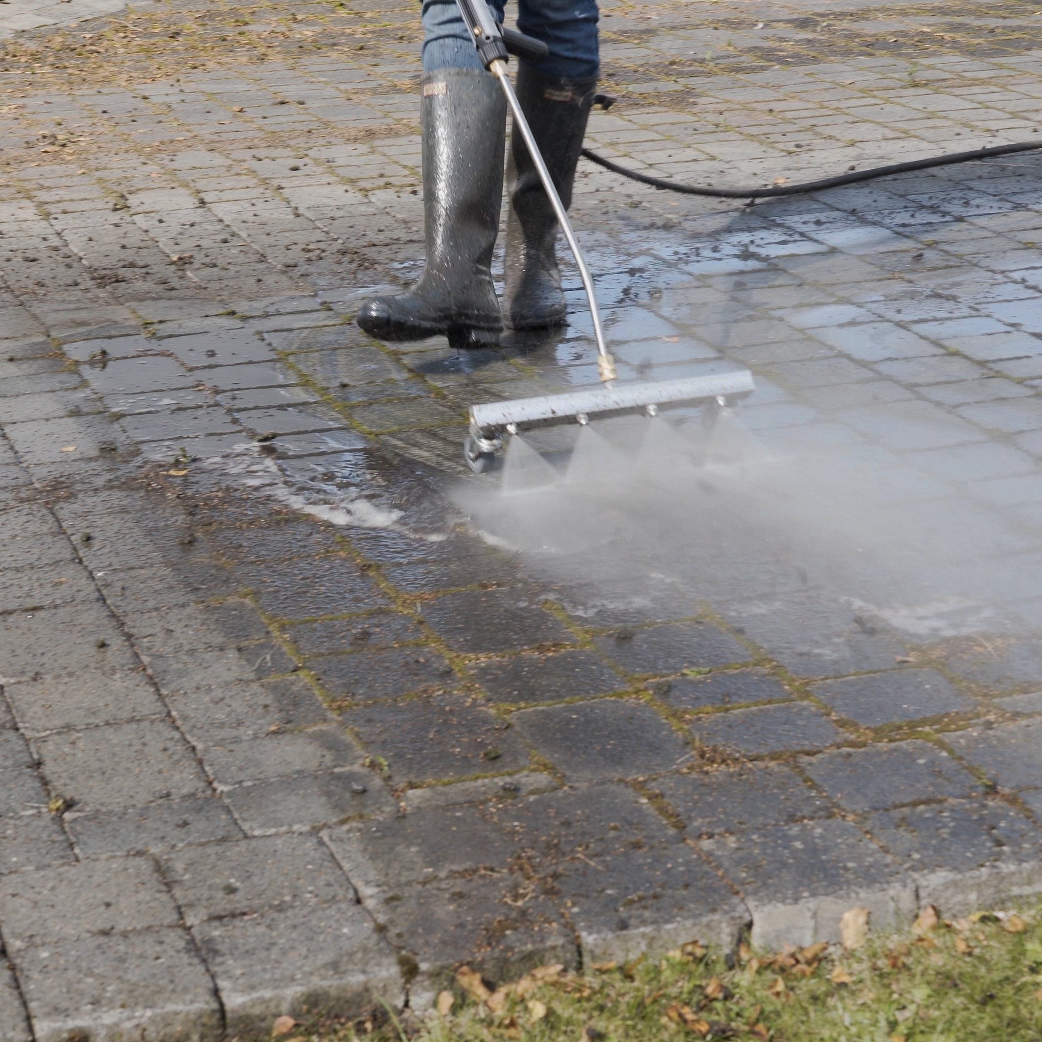 Balai de lavage à 4 buses Kiam, outil de nettoyage de sol en acier 