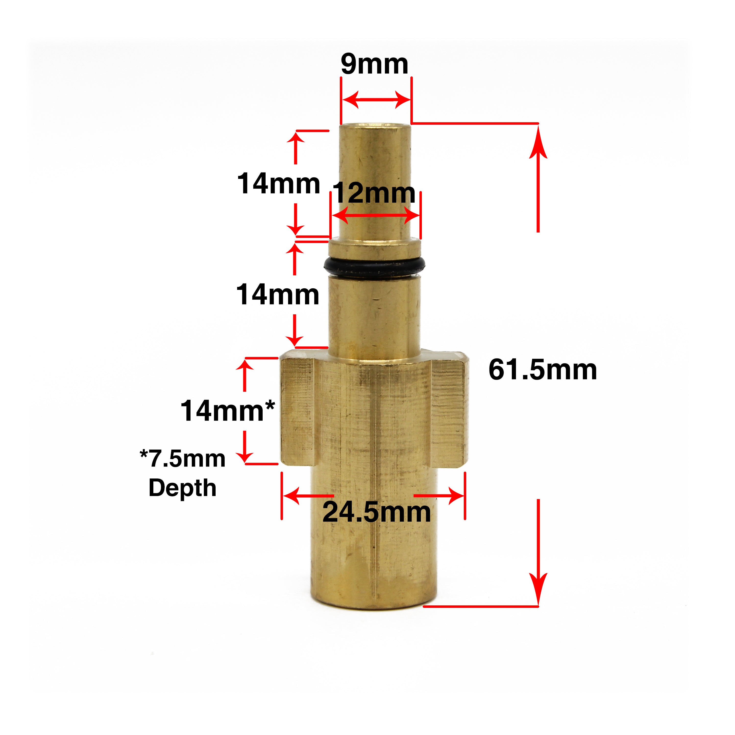 Bosch AQT Pressure Washer Lance Bayonet Adapter Coupling (1/4" Female)