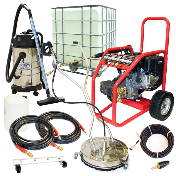 Business Start-Up Pack Pressure Washer - Petrol (Warrior 3700P, KV30B, SurfacePro 21 and accessories)