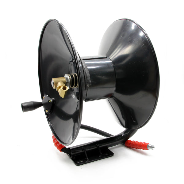 High Pressure Hose Reel with Hose Tail - Takes 30 Metre Hose