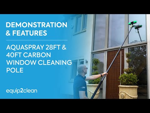 Aquaspray® 40ft Carbon Window Cleaning Pole