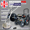 Driveway Cleaning Equipment - KM3600DXR PLUS Diesel Pressure Washer, 30m Hose Reel,  SurfacePro 18 Rotary Surface Cleaner & Turbo Nozzle