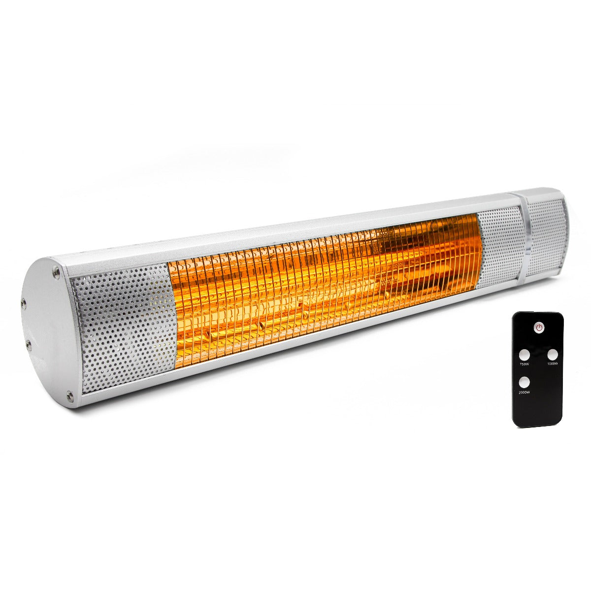 Castle Heaters - 2KW Infrared Outdoor Garden Patio Heater KMH-20R Wall Mounted with Remote Control