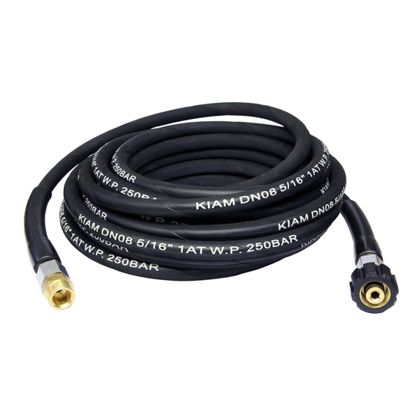 M22 Female - M22 Male Heavy Duty 5/16" Extension Pressure Washer Hose
