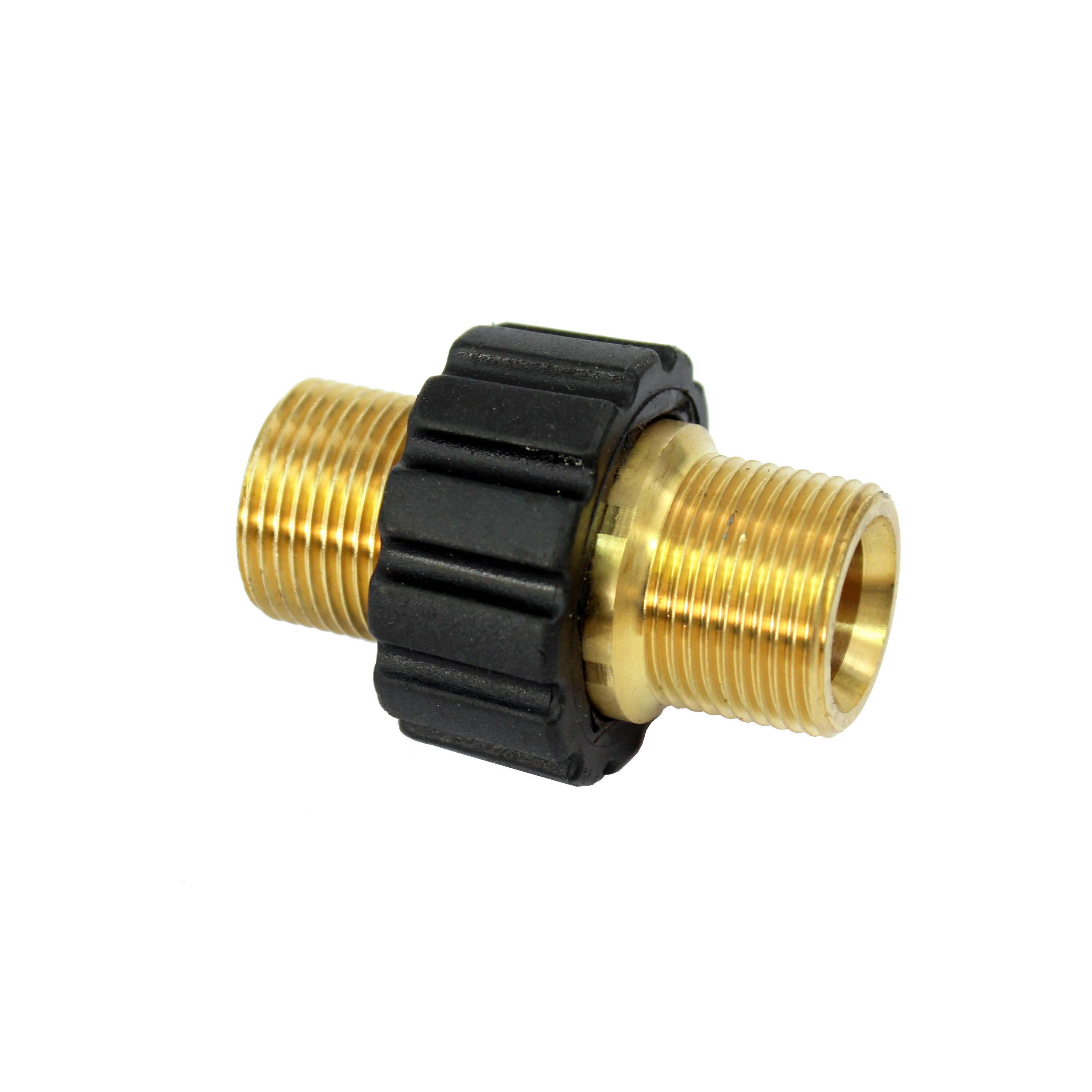 M22 Male Screw to M22 Male Screw Thread Coupling with Grip