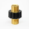 M22 Male Screw to M22 Male Screw Thread Coupling with Grip