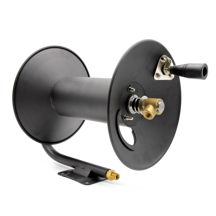 Enrouleur de tuyau haute pression (100 pieds / 30 m) - Base fixe 