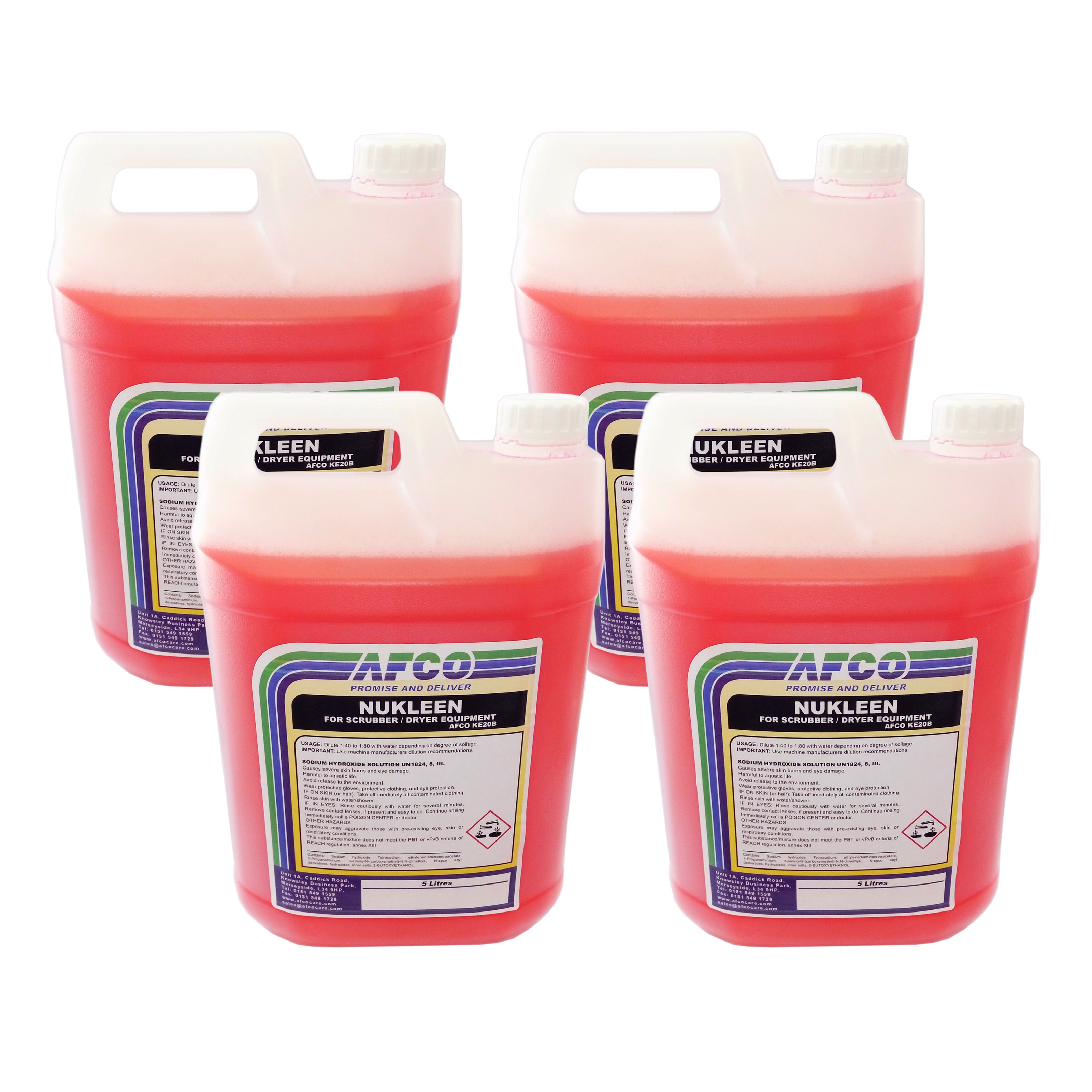 20 Litre (4x5L) Floorscrub Floor Cleaning Solution