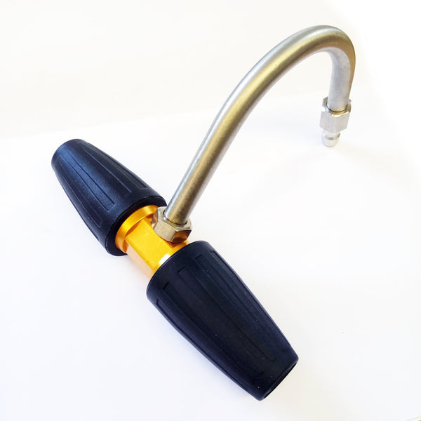 Twin Turbo Dirtblaster Gutter Cleaning Nozzle Attachment for Pressure Washer Lance