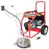 Driveway Cleaning Equipment - Warrior 3400P Petrol Pressure Washer, SurfacePro 18 Rotary Surface Cleaner and Turbo Nozzle