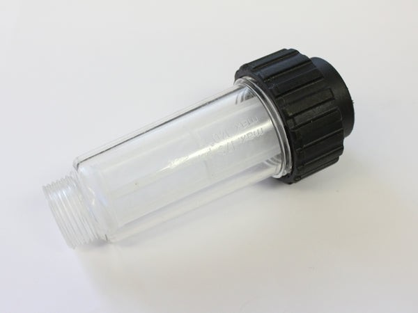 Inline Water Filter Slim Clear Plastic Mesh (3/4" Screw Thread)